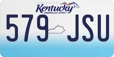 KY license plate 579JSU