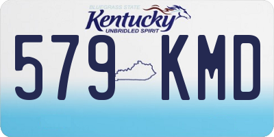 KY license plate 579KMD