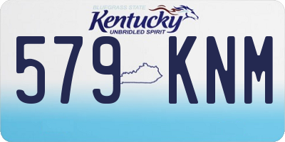 KY license plate 579KNM
