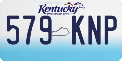 KY license plate 579KNP