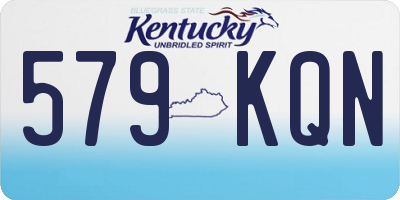 KY license plate 579KQN