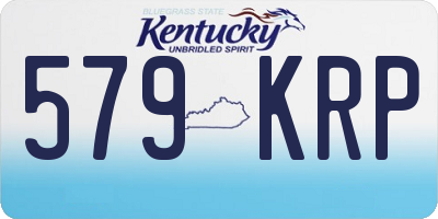 KY license plate 579KRP