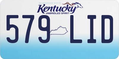 KY license plate 579LID