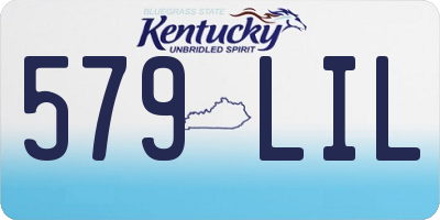 KY license plate 579LIL