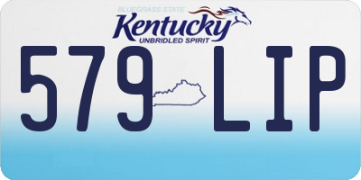 KY license plate 579LIP