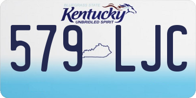 KY license plate 579LJC