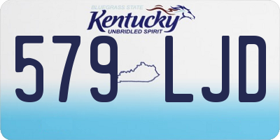 KY license plate 579LJD
