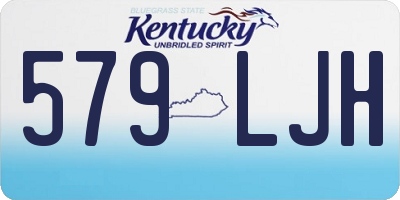 KY license plate 579LJH