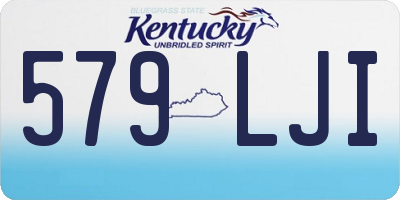 KY license plate 579LJI