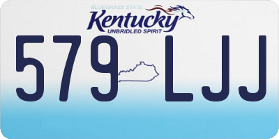 KY license plate 579LJJ