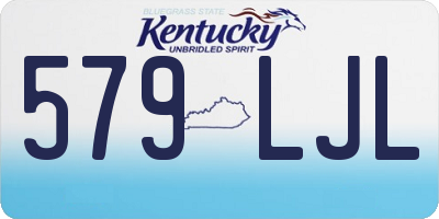 KY license plate 579LJL
