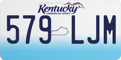 KY license plate 579LJM