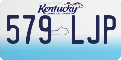 KY license plate 579LJP