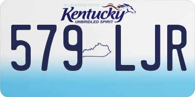 KY license plate 579LJR