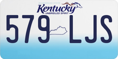 KY license plate 579LJS