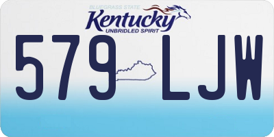 KY license plate 579LJW
