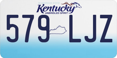 KY license plate 579LJZ