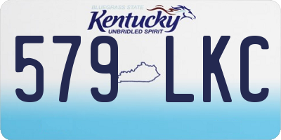 KY license plate 579LKC