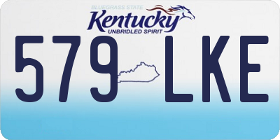 KY license plate 579LKE