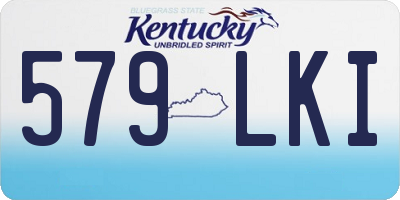 KY license plate 579LKI