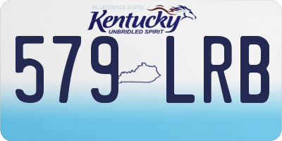 KY license plate 579LRB