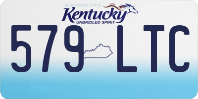 KY license plate 579LTC
