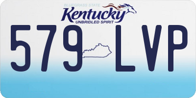 KY license plate 579LVP