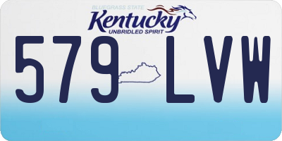 KY license plate 579LVW
