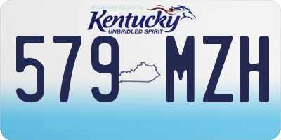 KY license plate 579MZH