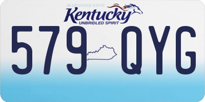 KY license plate 579QYG