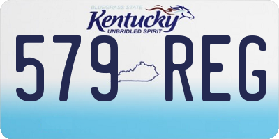 KY license plate 579REG