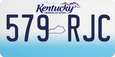 KY license plate 579RJC