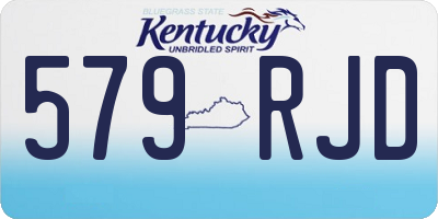 KY license plate 579RJD