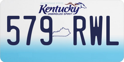 KY license plate 579RWL