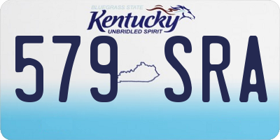 KY license plate 579SRA