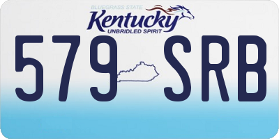 KY license plate 579SRB