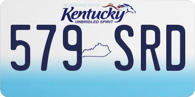 KY license plate 579SRD