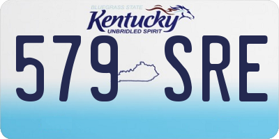 KY license plate 579SRE