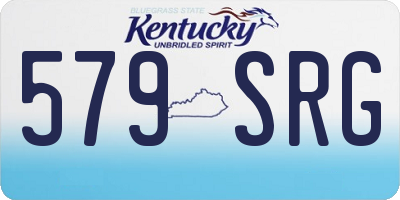 KY license plate 579SRG