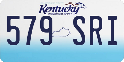 KY license plate 579SRI