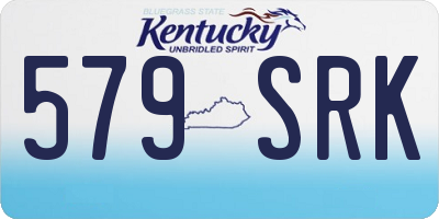 KY license plate 579SRK