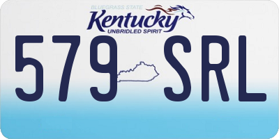 KY license plate 579SRL