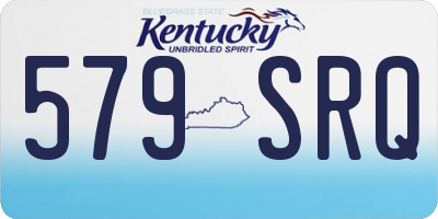 KY license plate 579SRQ