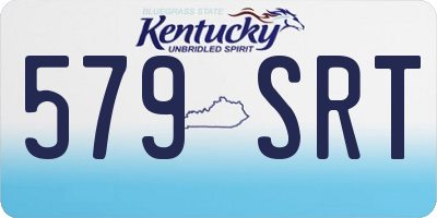 KY license plate 579SRT