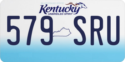 KY license plate 579SRU