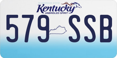KY license plate 579SSB