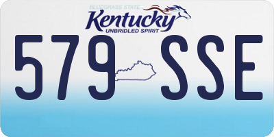 KY license plate 579SSE