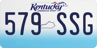 KY license plate 579SSG