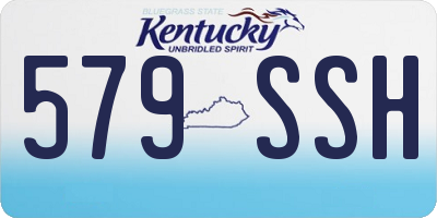 KY license plate 579SSH