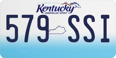 KY license plate 579SSI